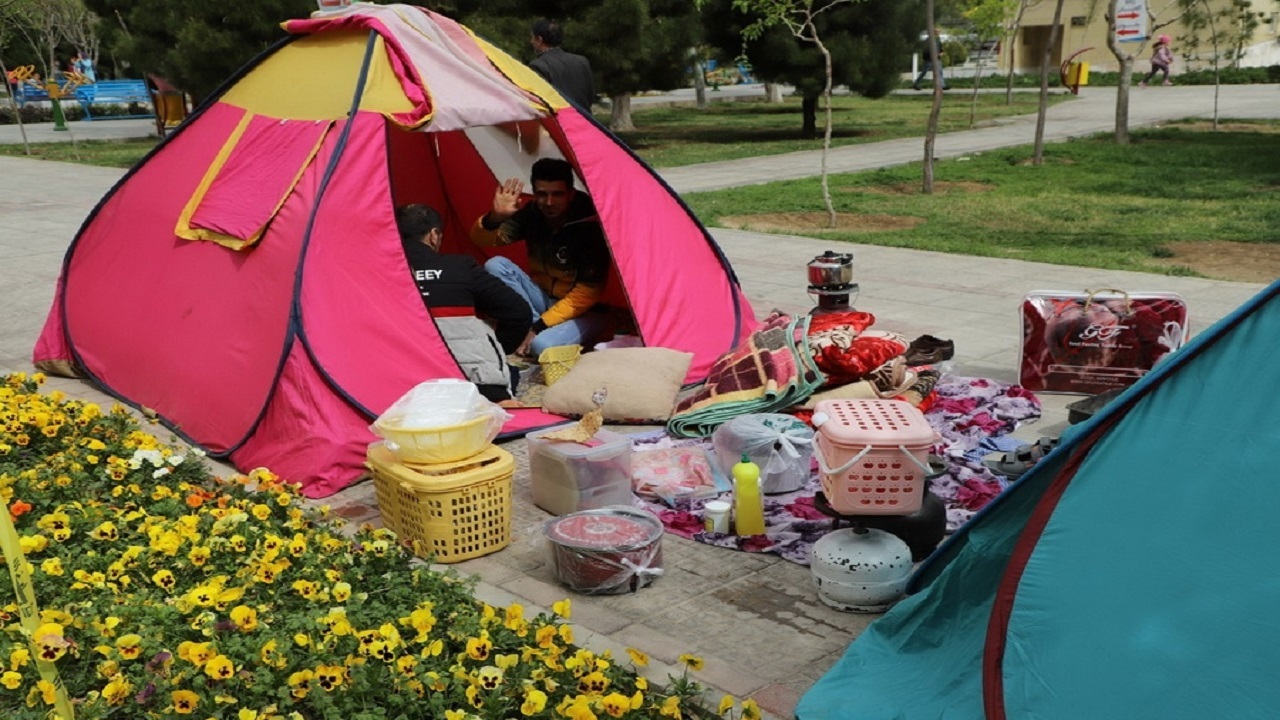 ۷۰ هزار مسافر نوروزی در کمپ‌های اقامتی بوستان‌های قم اسکان یافتند