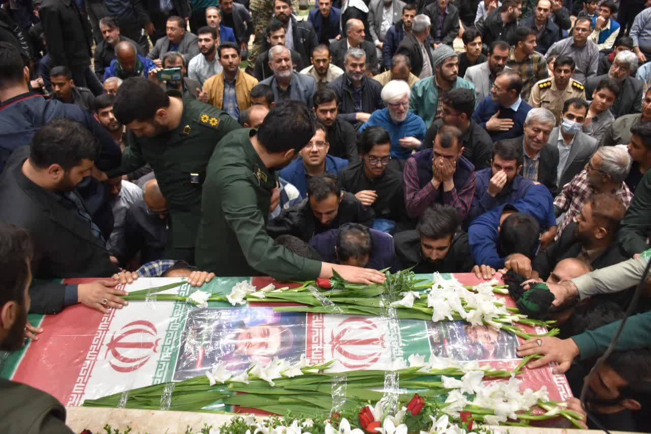 آیین وداع با پیکر مطهر شهید مقداد مهقانی در گرگان برگزار شد