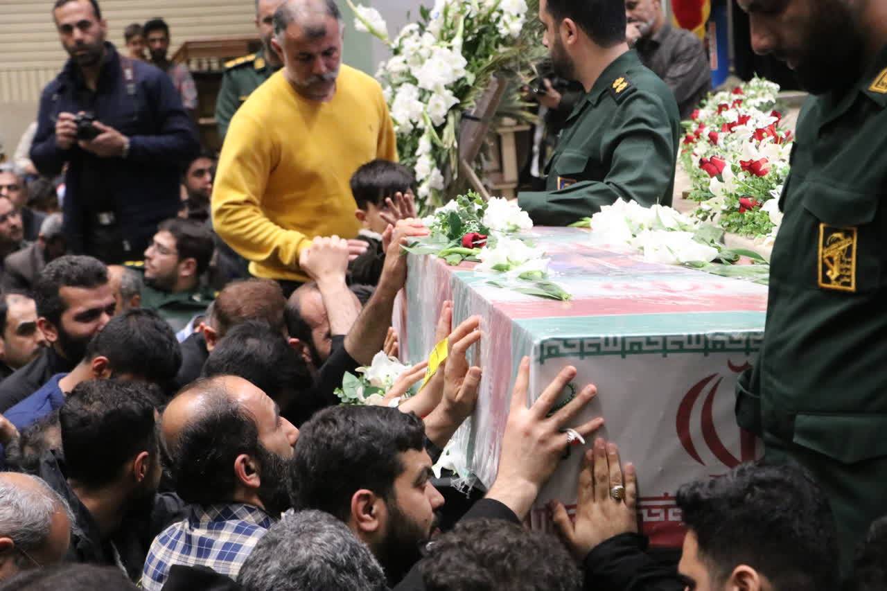 آیین وداع با پیکر مطهر شهید مقداد مهقانی در گرگان برگزار شد