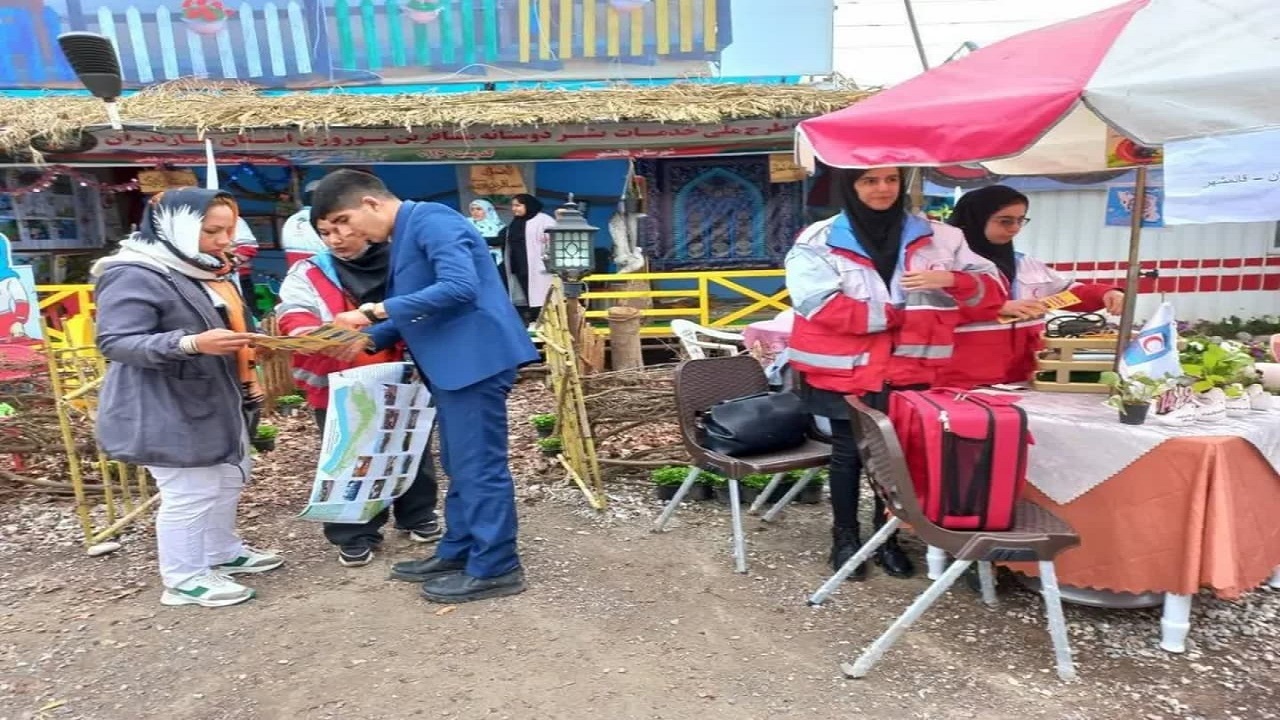 بهره مندی بیش از ۶۰۰ هزار نفر از خدمات نوروزی هلال احمر مازندران