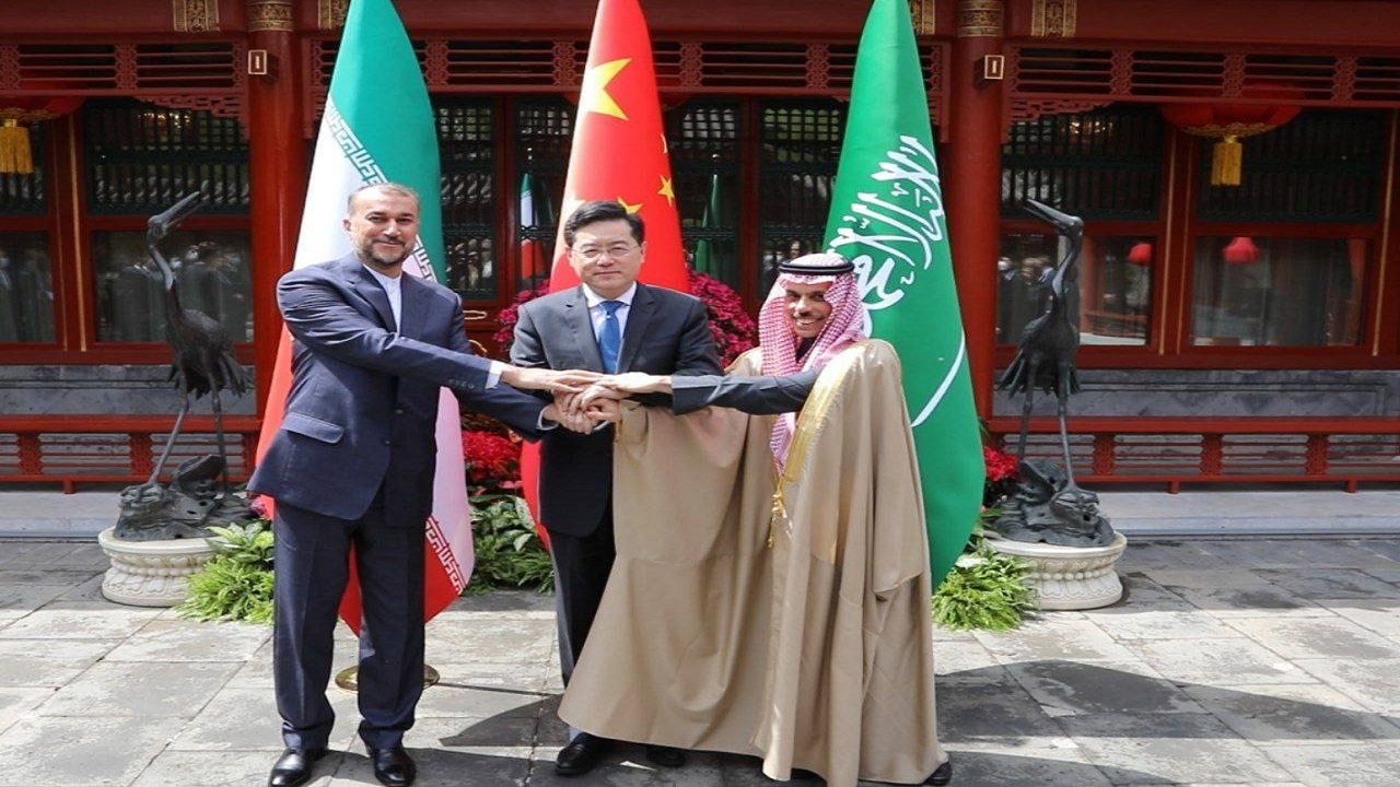 دیدار سه جانبه وزرای خارجه ایران، عربستان و چین