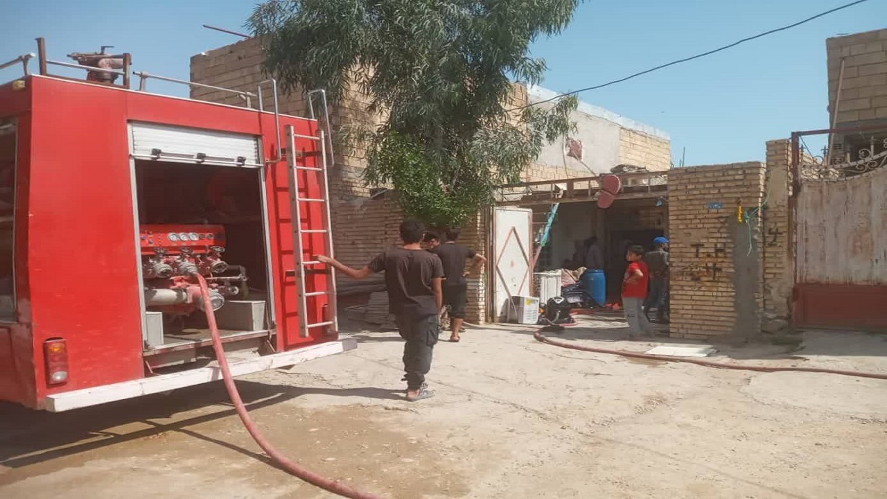 آتش سوزی منزل مسکونی در هندیجان مصدومی نداشت