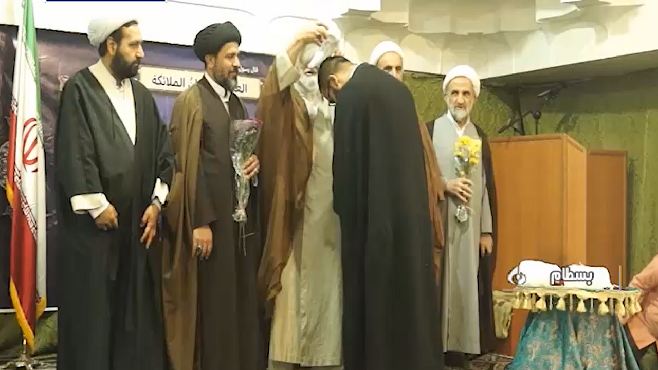 برگزاری آیین عمامه گذاری طلاب در بسطام