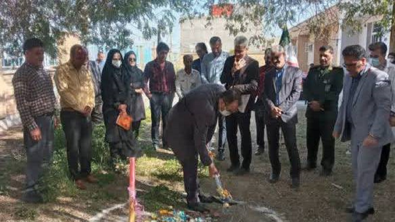 کلنگ زنی خانه بهداشت در دهستان چاه سالم امیدیه
