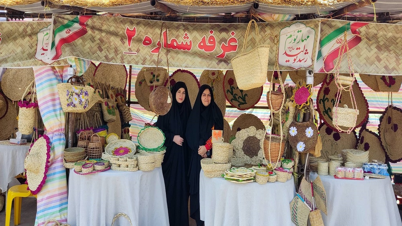 فروش میلیاردی صنایع‌ دستی حصیری در خمام
