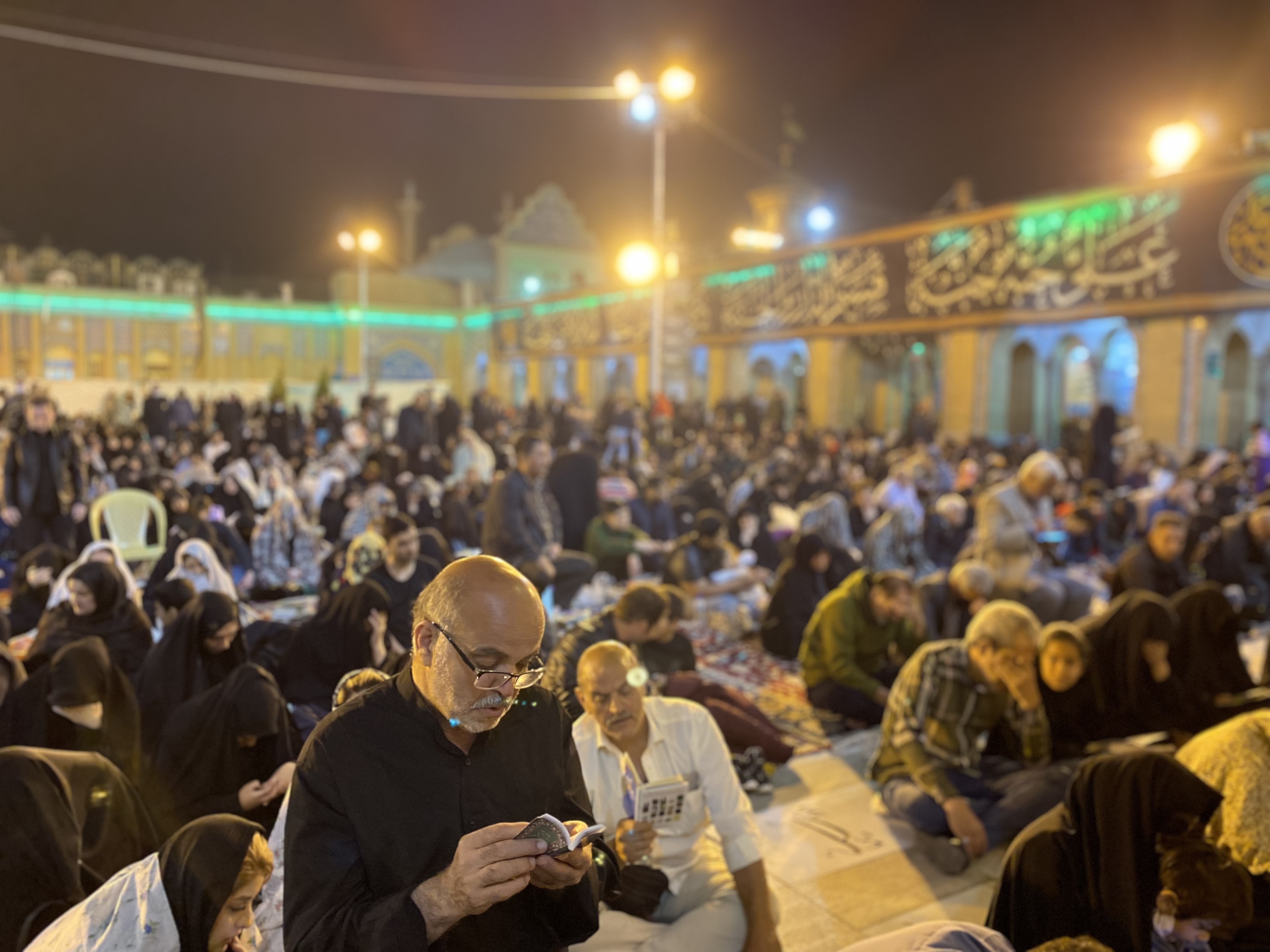 مراسم احیا شب ۱۹ ماه رمضان در حرم حضرت عبدالعظیم حسنی(ع) + عکس
