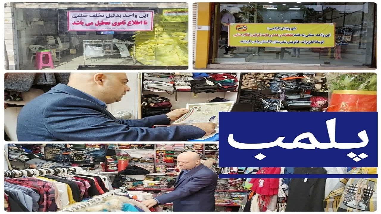 پلمب دو واحد صنفی متخلف در تاکستان