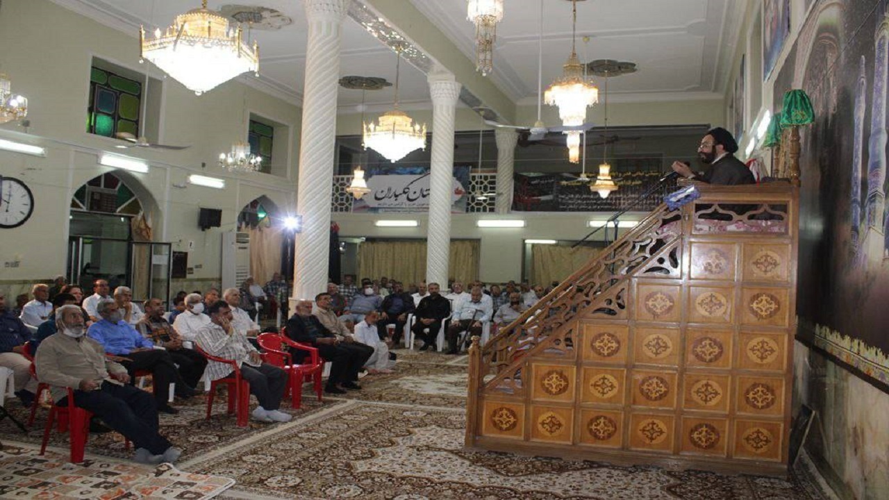 برگزاری مراسم روضه خوانی در لارستان + تصاویر