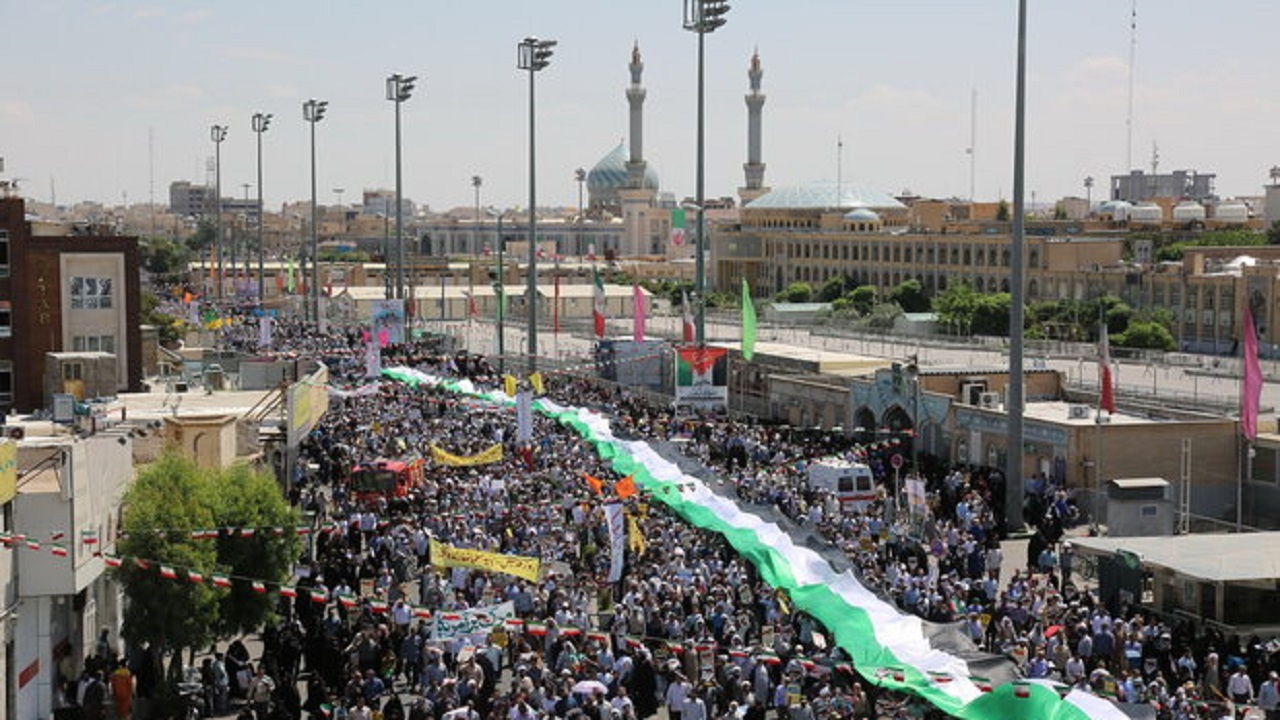 مسیر راهپیمایی روز قدس در قم اعلام شد