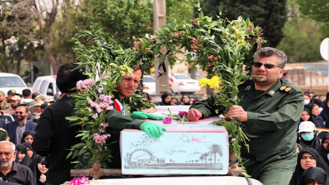 مراسم استقبال از شهید گمنام در دانسفهان