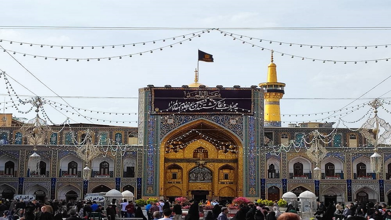 حوض خون در حرم مطهر رضوی در سالروز شهادت امام علی (ع) + فیلم و تصاویر