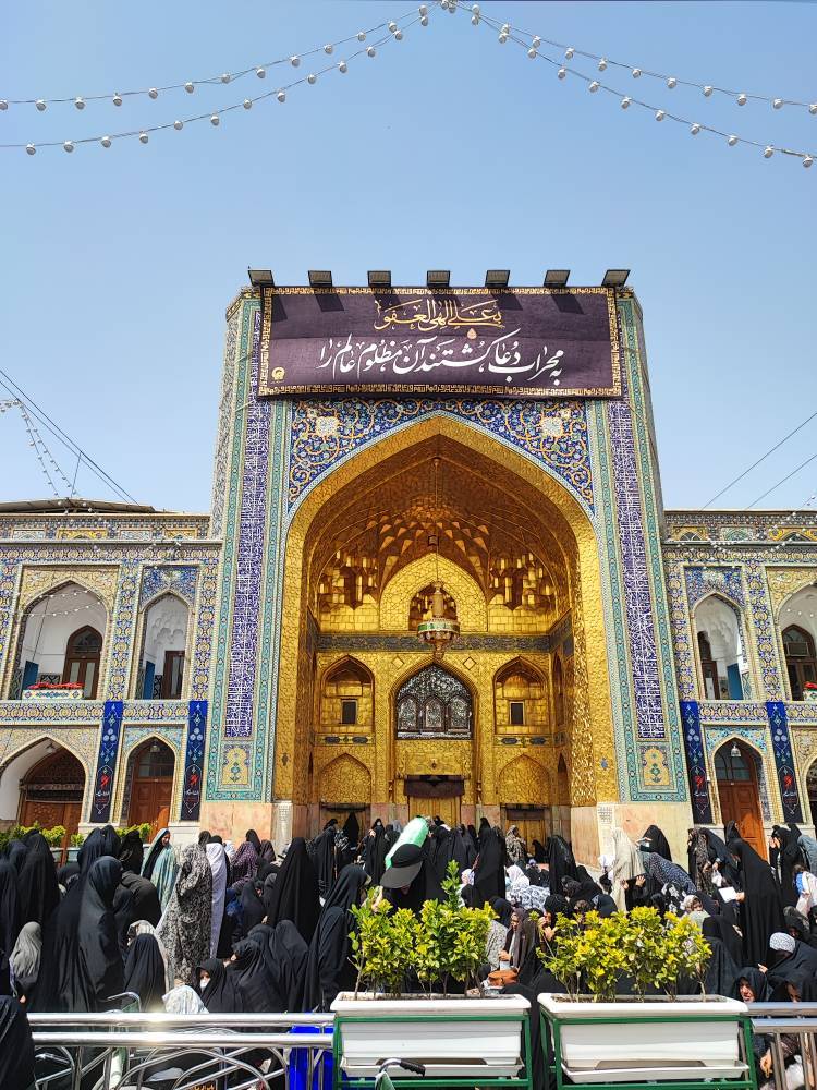 حضور زائران در حرم امام رضا (ع)