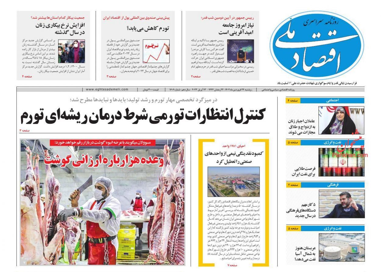 روزنامه اقتصاد ملی