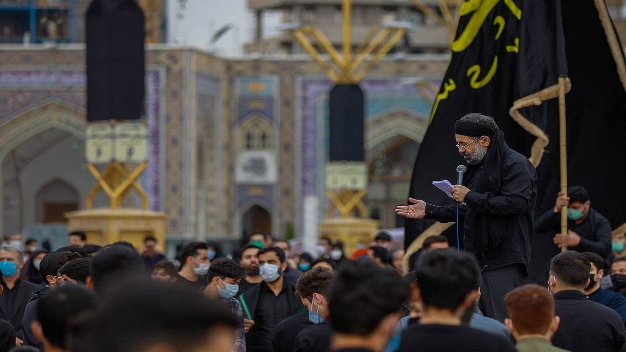 برگزاری آیین چهارپایه خوانی در حرم مطهر رضوی