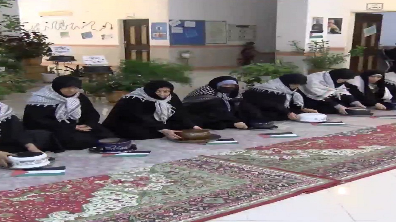 پیوستن طلاب حوزه علمیه خواهران مراغه به پویش مقلوبه