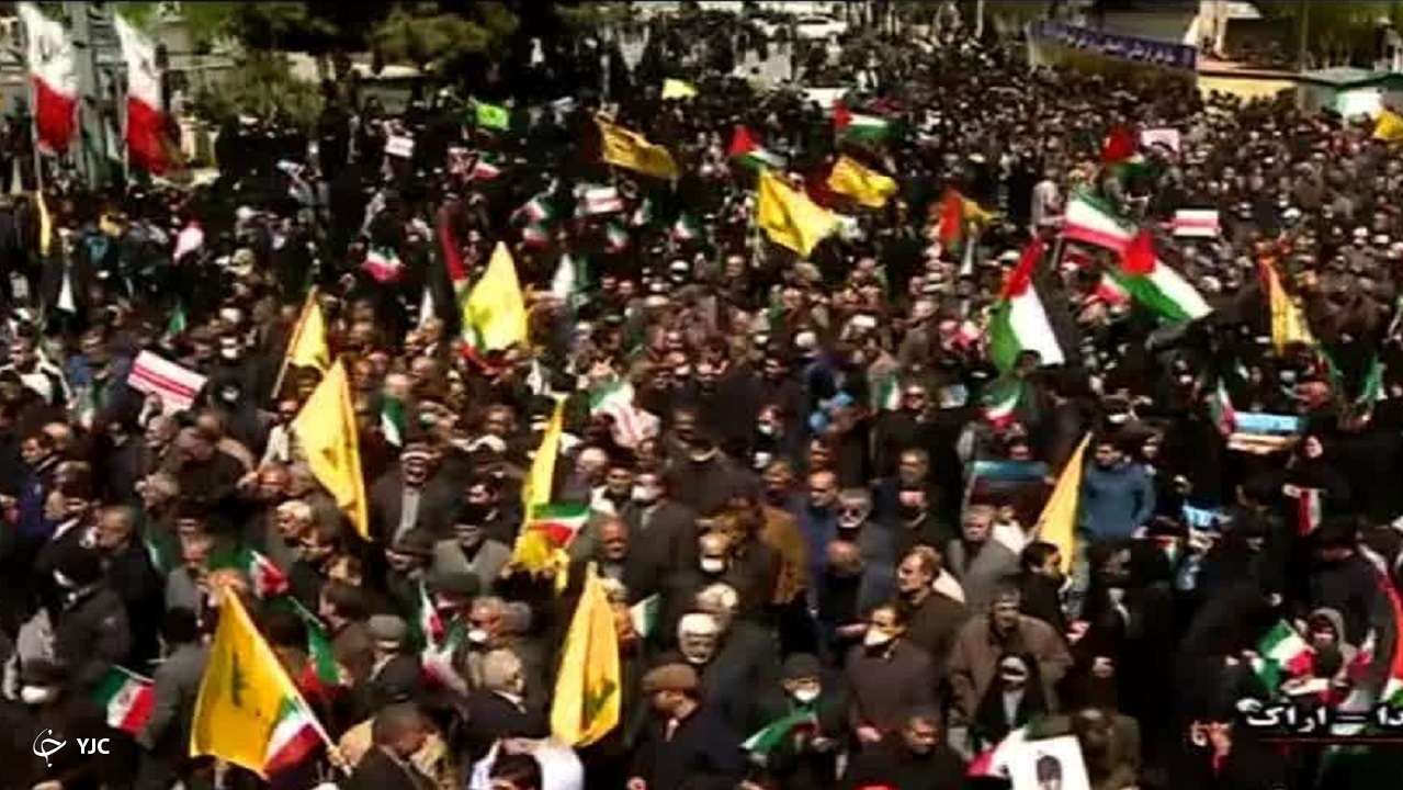 راهپیمایی روز جهانی قدس ۱۴۰۲ در استان مرکزی + تصاویر راهپیمایی روز جهانی قدس ۱۴۰۲ در استان مرکزی + تصاویر