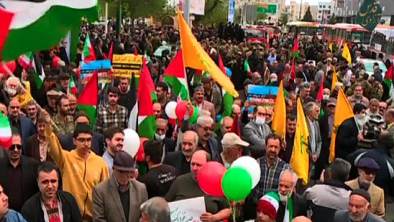 راهپیمایی روز قدس درقزوین