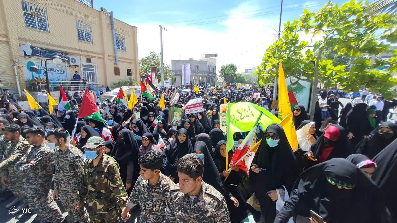 فریاد حمایت از قدس در بوشهر طنین&zwnj;انداز شد