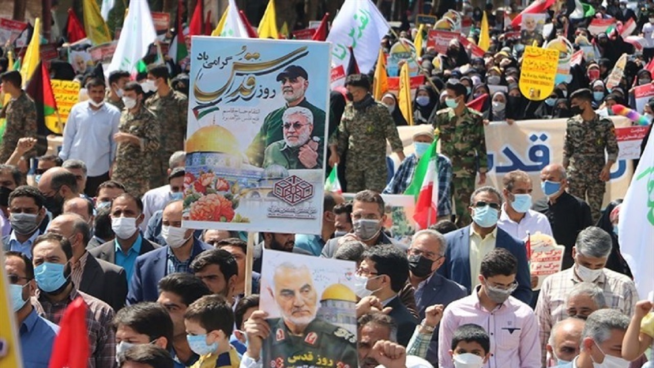 راهپیمایی روز قدس درقزوین
