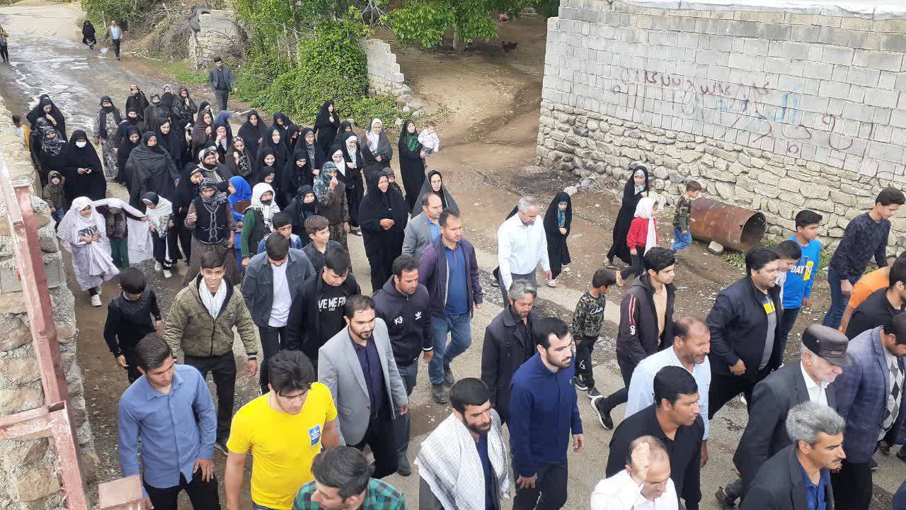راهپیمایی مردم روستای سفلی راهپیمایی مردم روستای سفلی