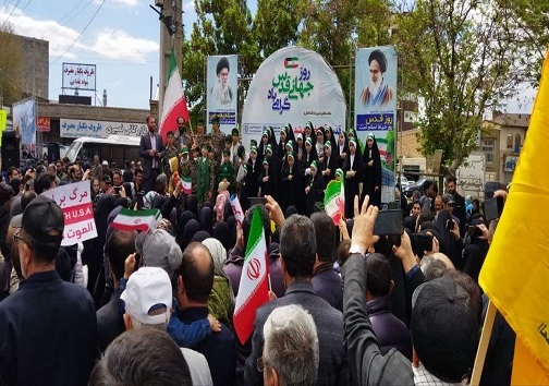 حضور پرشور مردم روزه دار آذربایجان غربی در راهپیمایی روز جهانی قدس+ عکس