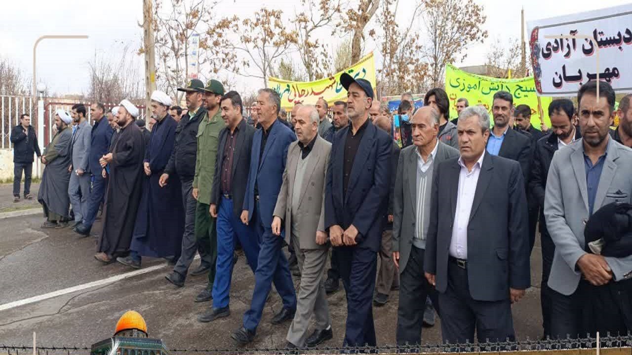 برگزاری راهپیمایی روز قدس در آذربایجان شرقی
