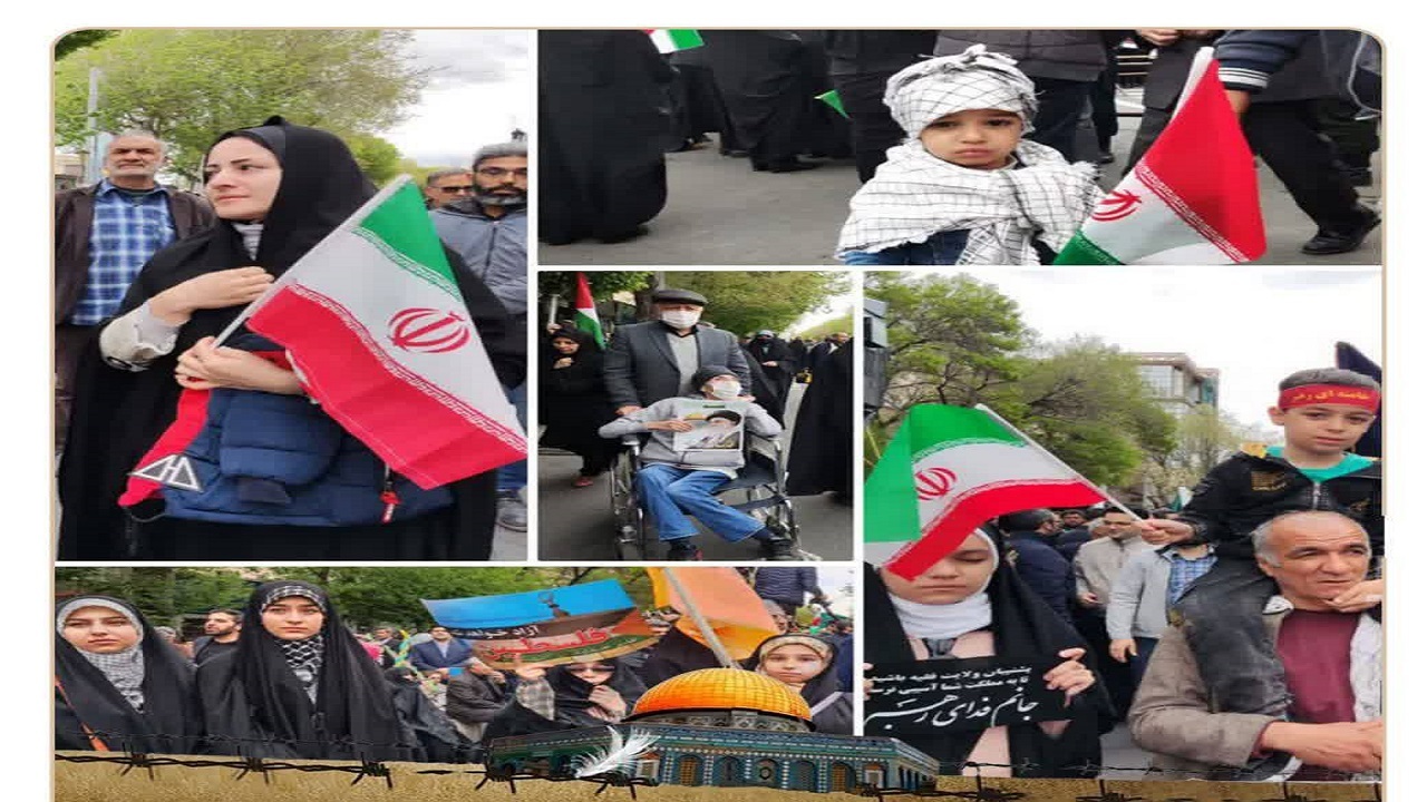 برگزاری راهپیمایی روز قدس در آذربایجان شرقی