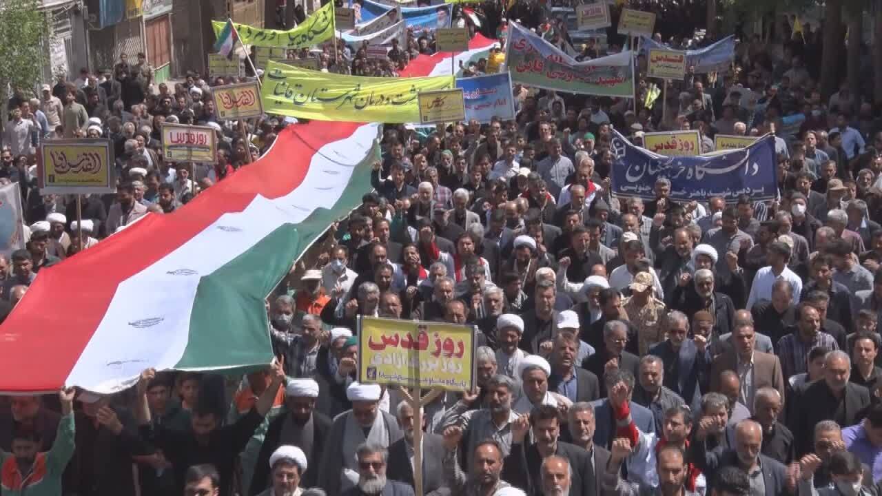شکوه حضور مردم خراسان جنوبی در روز جهانی قدس