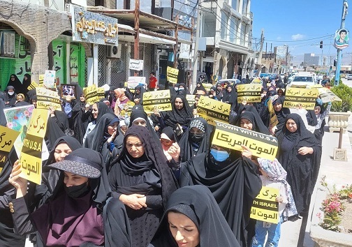 حضور زنان باغملکی در راهپیمایی قدس