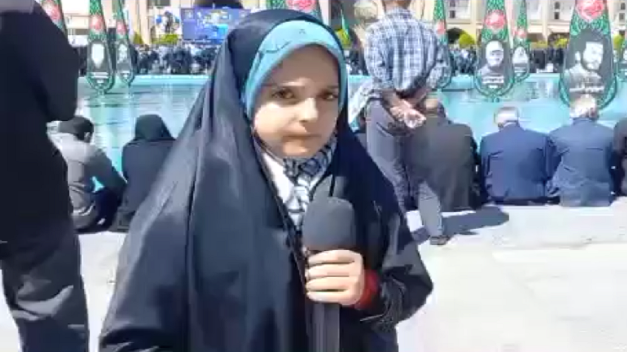 خبرنگاری خودجوش دختربچه اصفهانی در راهپیمایی روز قدس