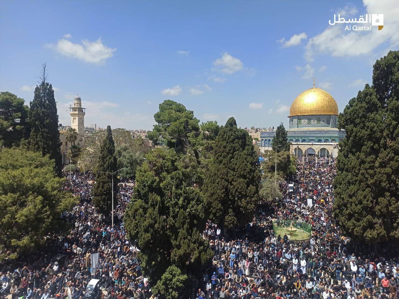 آخرین نماز جمعه ماه رمضان در مسجد الاقصی