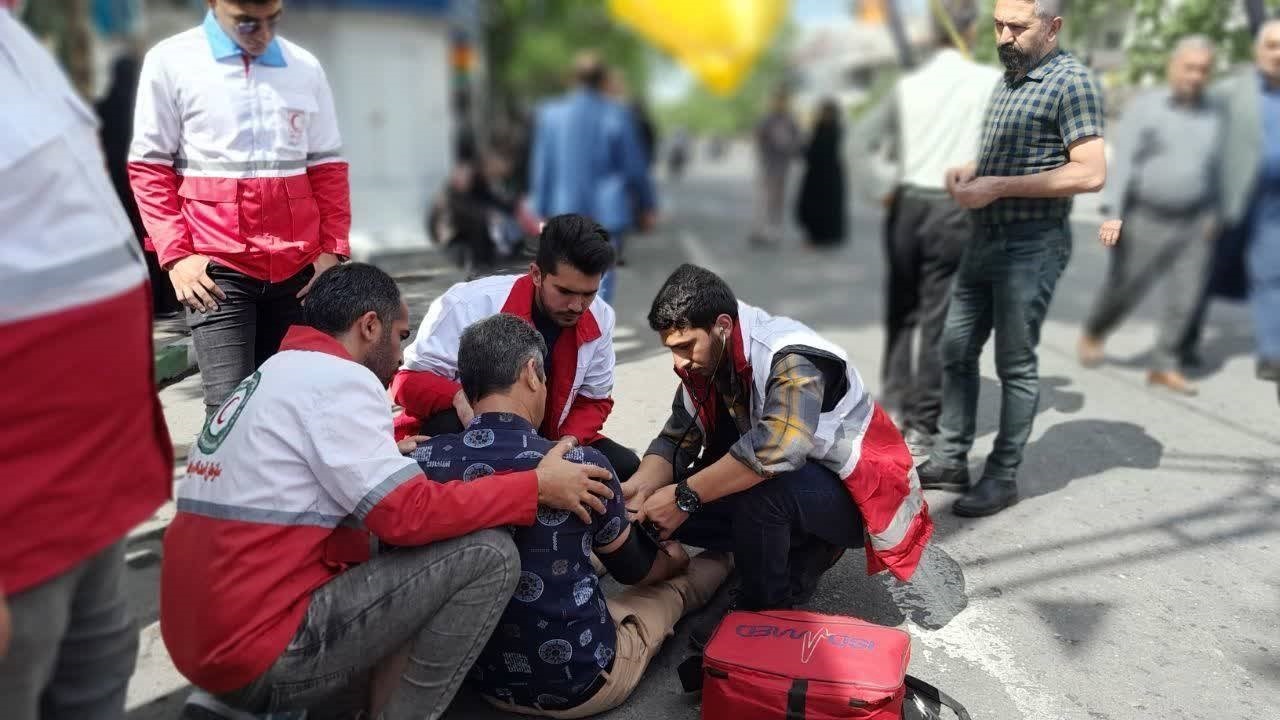 امدادرسانی به ۵۱۳ نفر در حاشیه راهپیمایی روز قدس در گلستان