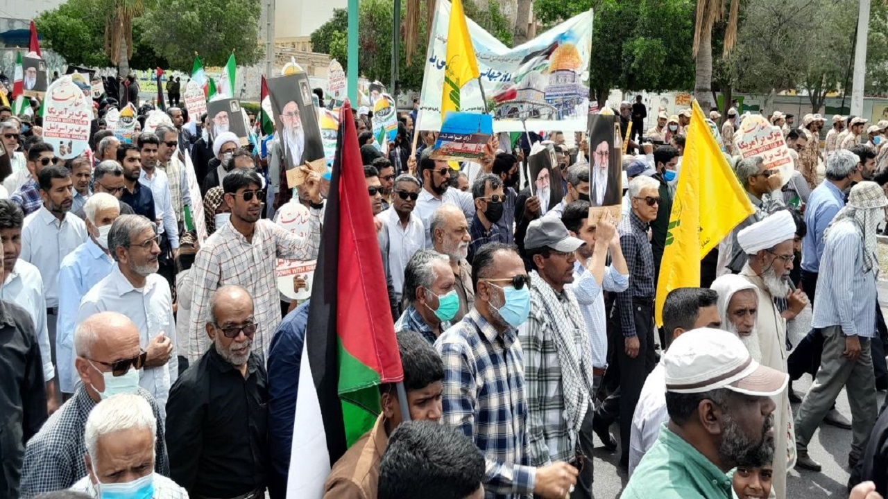 قدردانی از حضور باشکوه مردم هرمزگان در راهپیمایی روز جهانی قدس