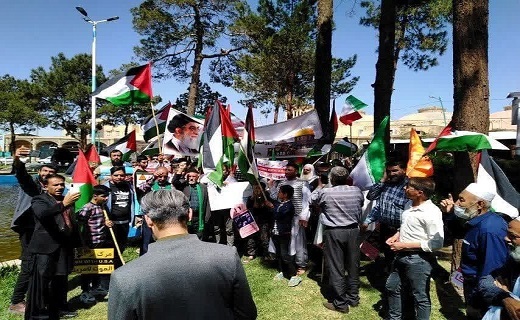 حضور مهاجران افغانستانی در راهپیمایی روز قدس یزد