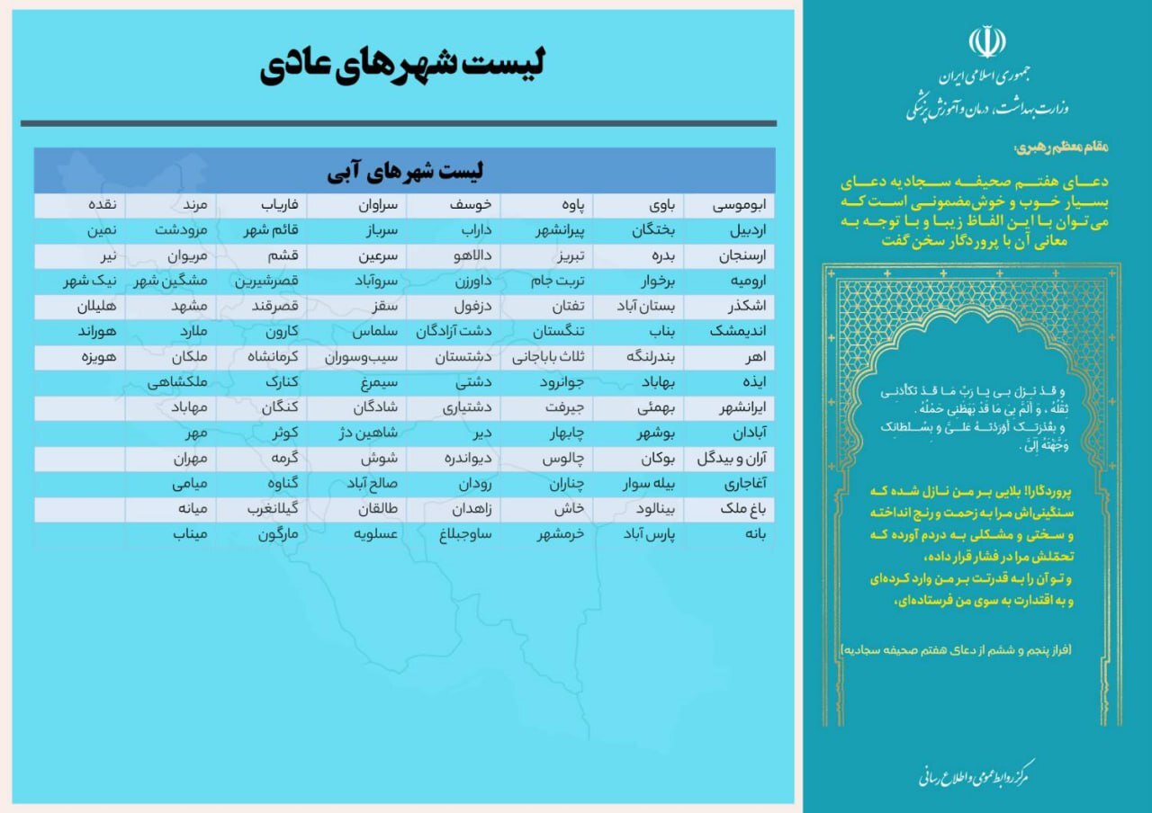 شهر های عادی