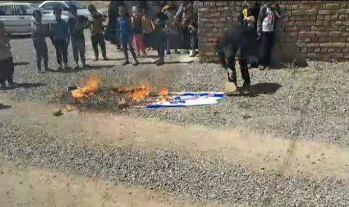 سوزاندن پرچم اسرائیل سوزاندن پرچم اسرائیل