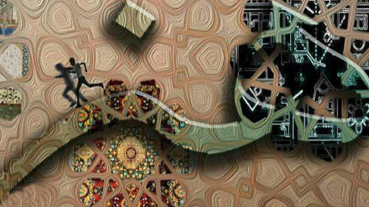 حکاکی بی نظیر هنرمند ملایری از نقشه ایران بر روی سنگ + فیلم