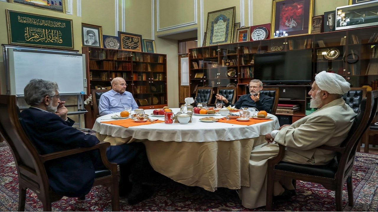 ضیافت افطاری قالیباف با روسای سابق مجلس