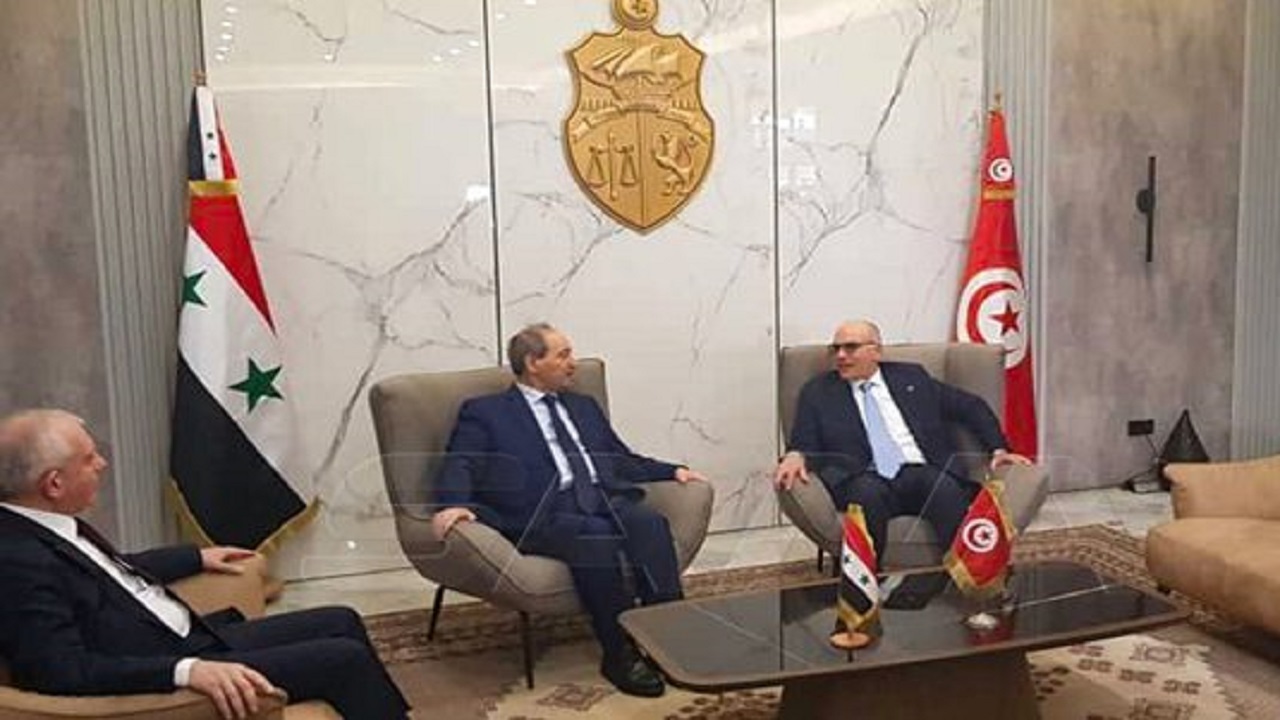 وزیر خارجه سوریه وارد تونس شد