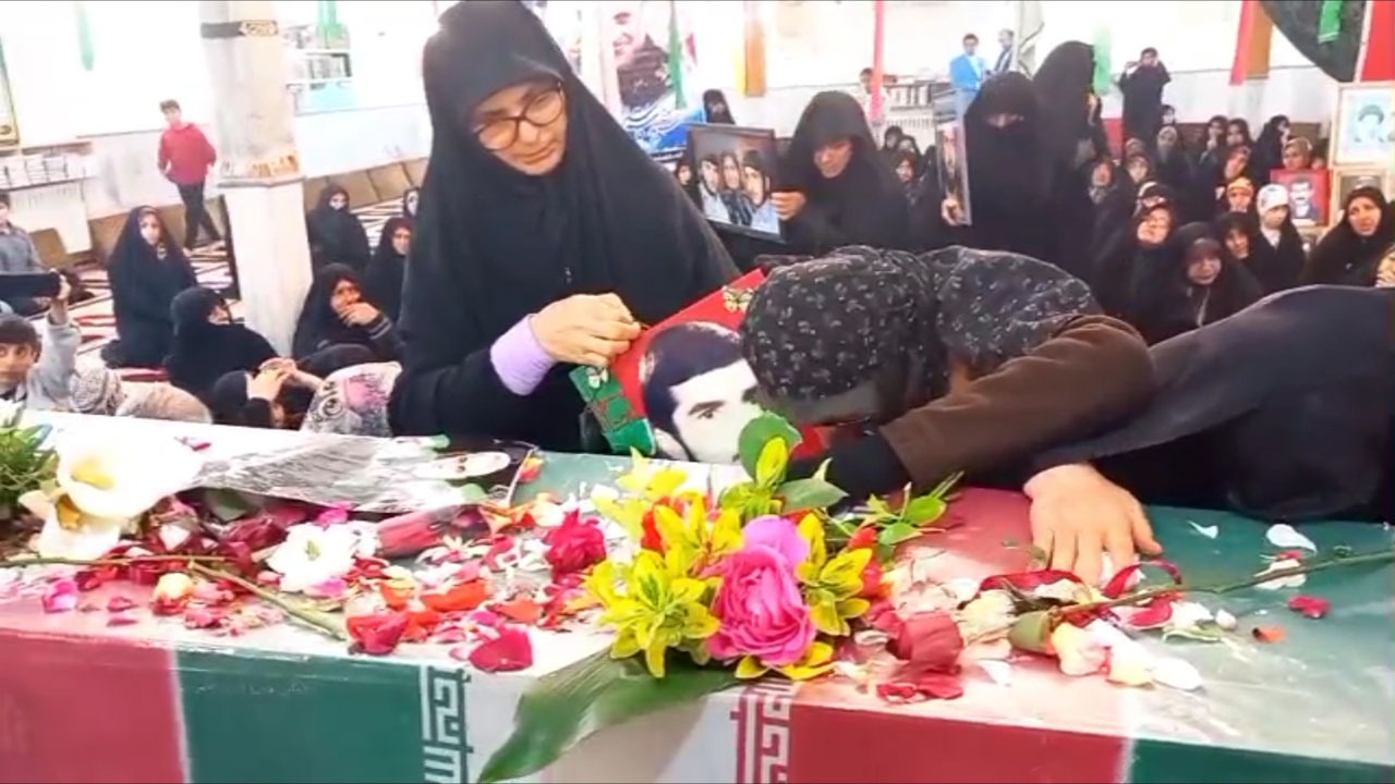وداع اهالی روستای درویش خیل بابل با شهید خوشنام + فیلم