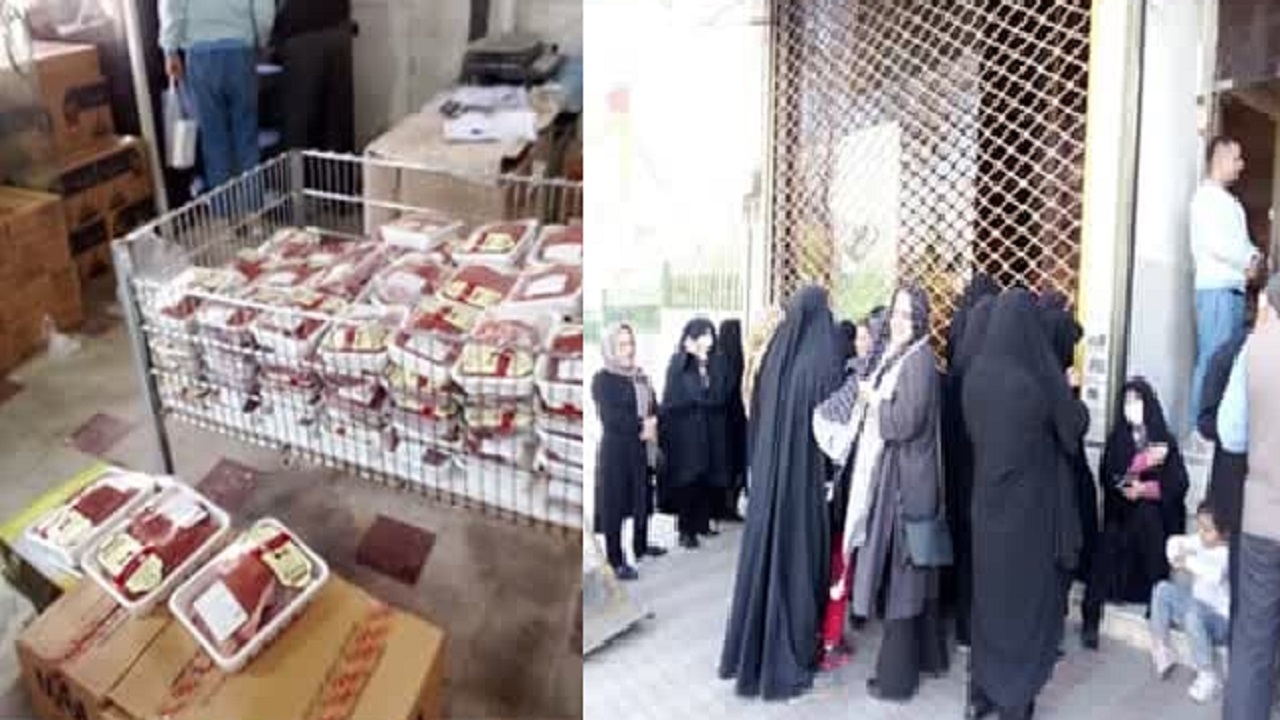 توزیع گوشت گرم تنظیم بازار در فروشگاه های تعاونی روستایی قزوین 
