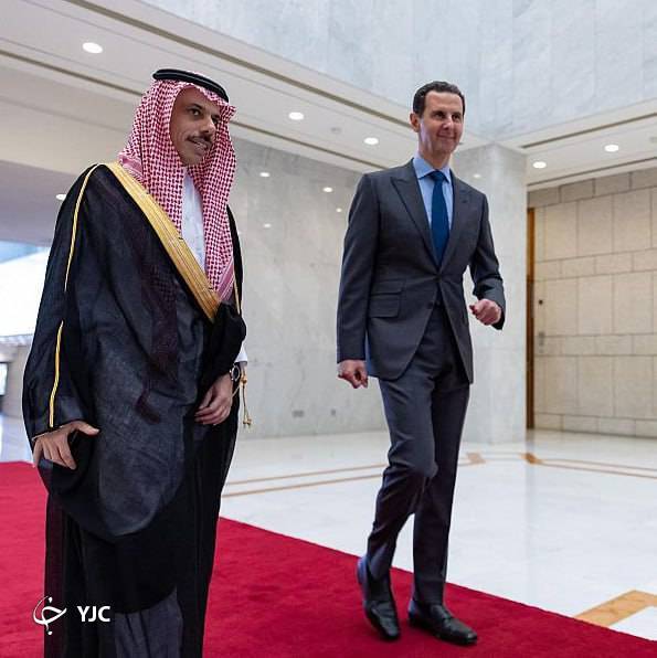 بن فرحان و  بشار اسد