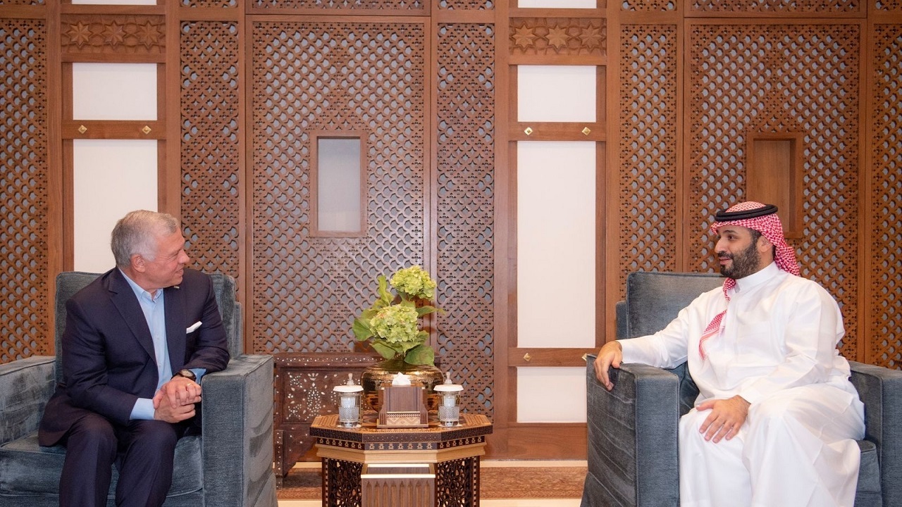 دیدار پادشاه اردن با ولیعهد عربستان در جده