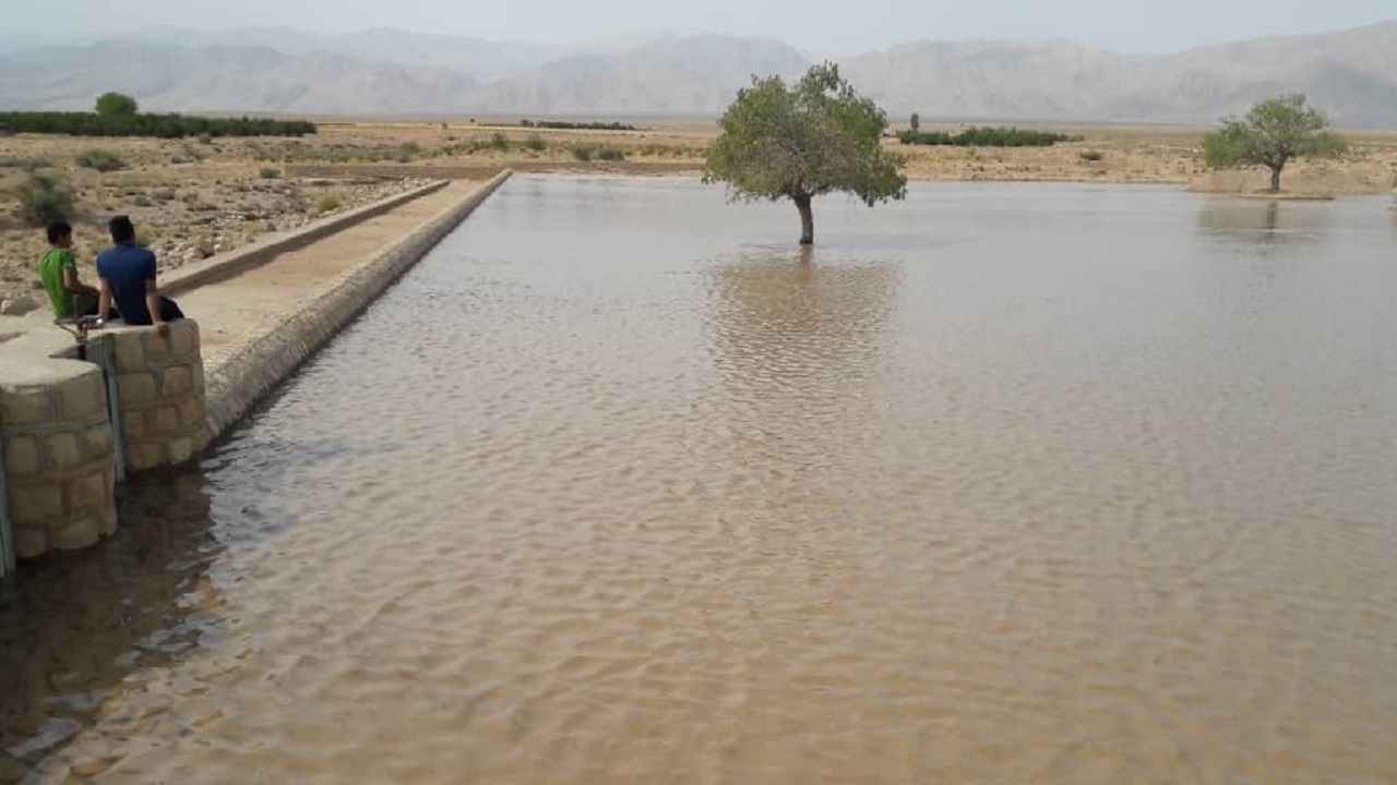 بارش باران و جاری شدن سیل در گردنه فورگ + فیلم