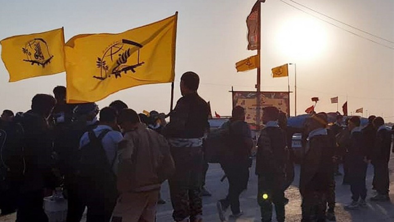 برپایی موکب جانبازان فاطمیون در جوار حرم رضوی + فیلم