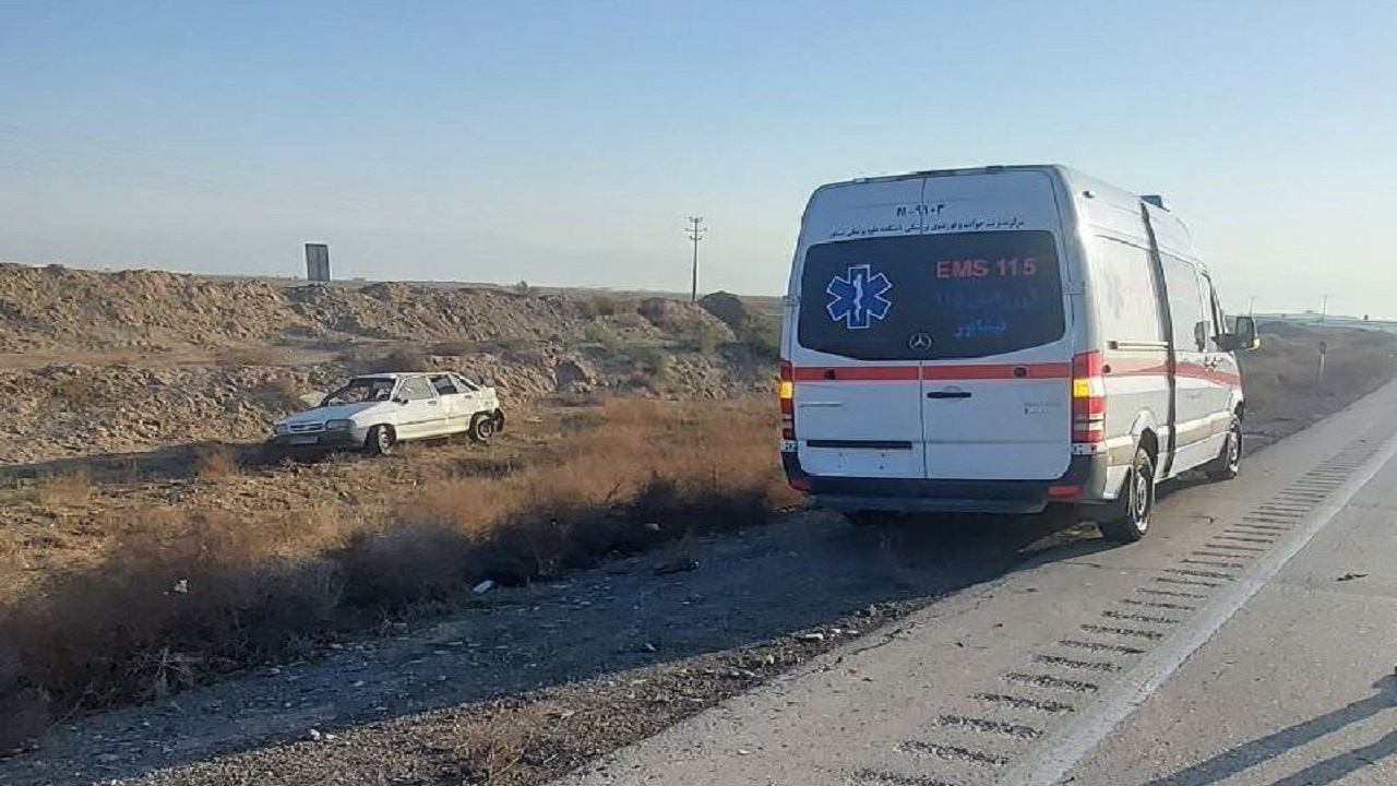 تصادف و واژگونی در محور نیشابور یک فوتی و چهار مصدوم برجا گذاشت