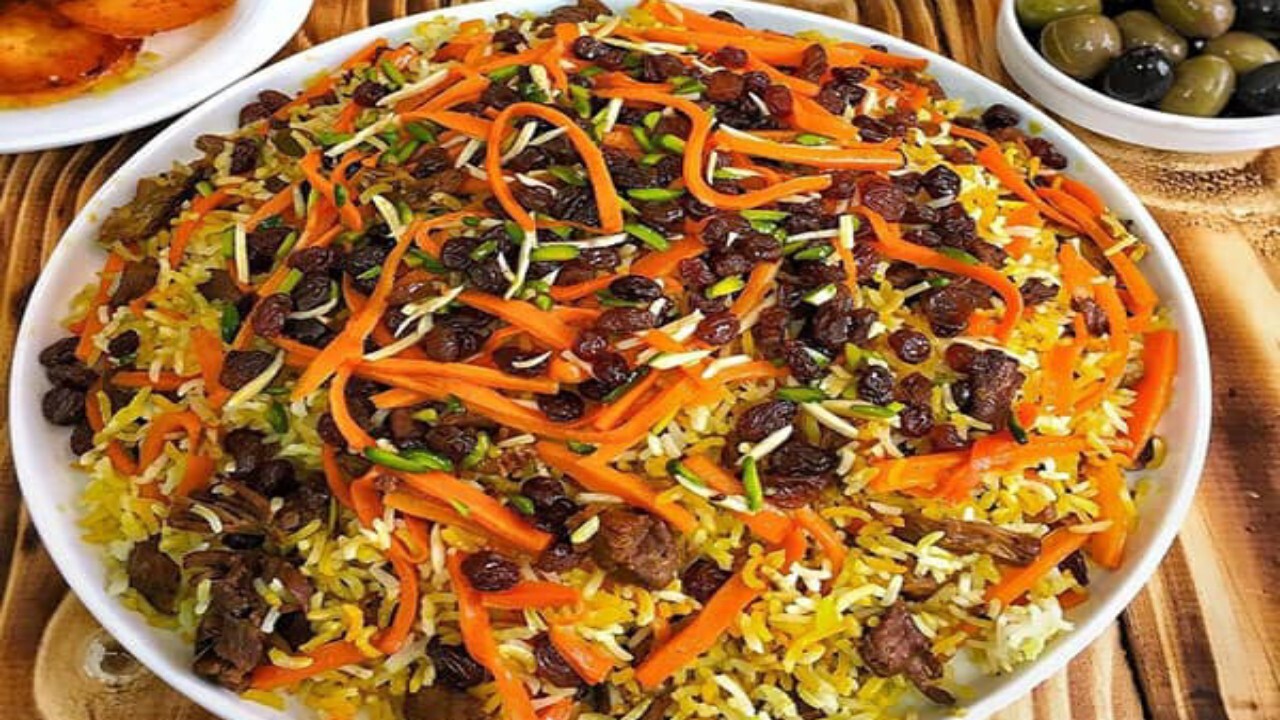 قابلی پلو غذای ملی افغانستانی + فیلم