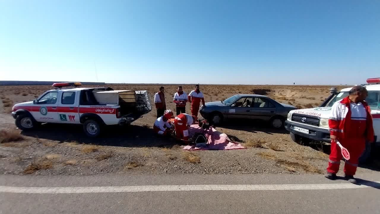 امدادرسانی هلال احمر به ۲۸۳ مسافر در حوادث جاده‌ای خراسان رضوی