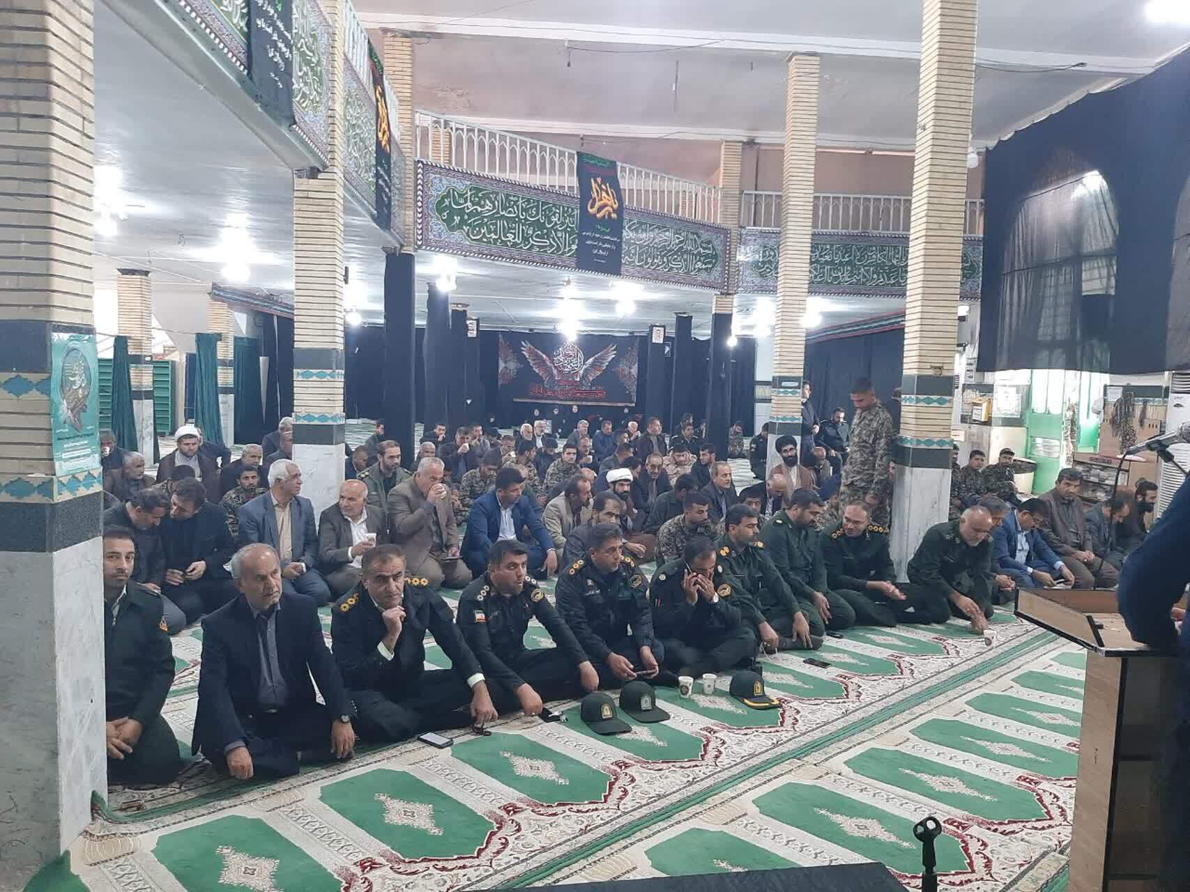 گرامیداشت شهدای حمله تروریستی راسک در باغملک
