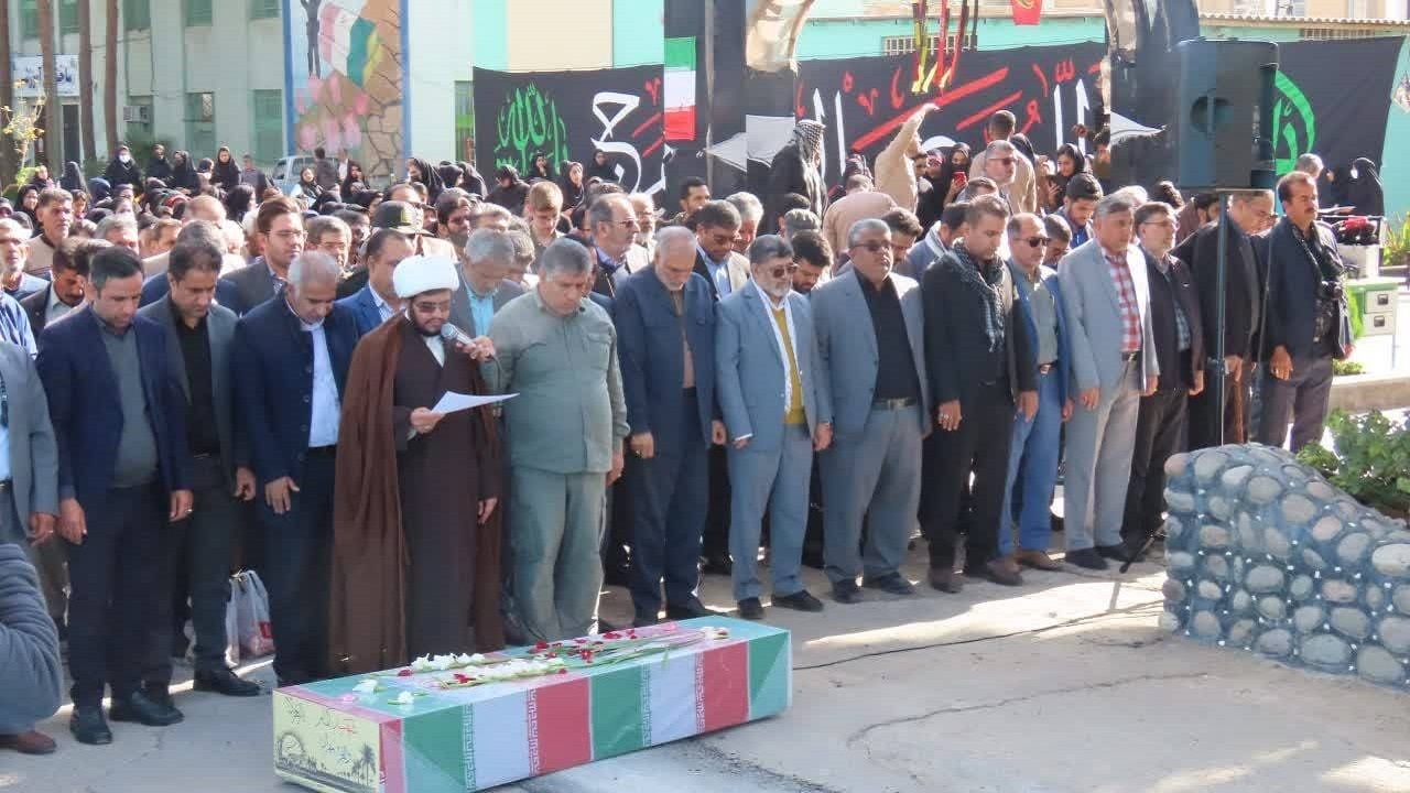 تشییع وتدفین شهید گمنام در دانشگاه فنی وحرفه‌ای  سیستان وبلوچستان